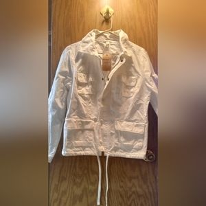 Lands'End Canvas 1963 Girls Jacket  size L14-16. White